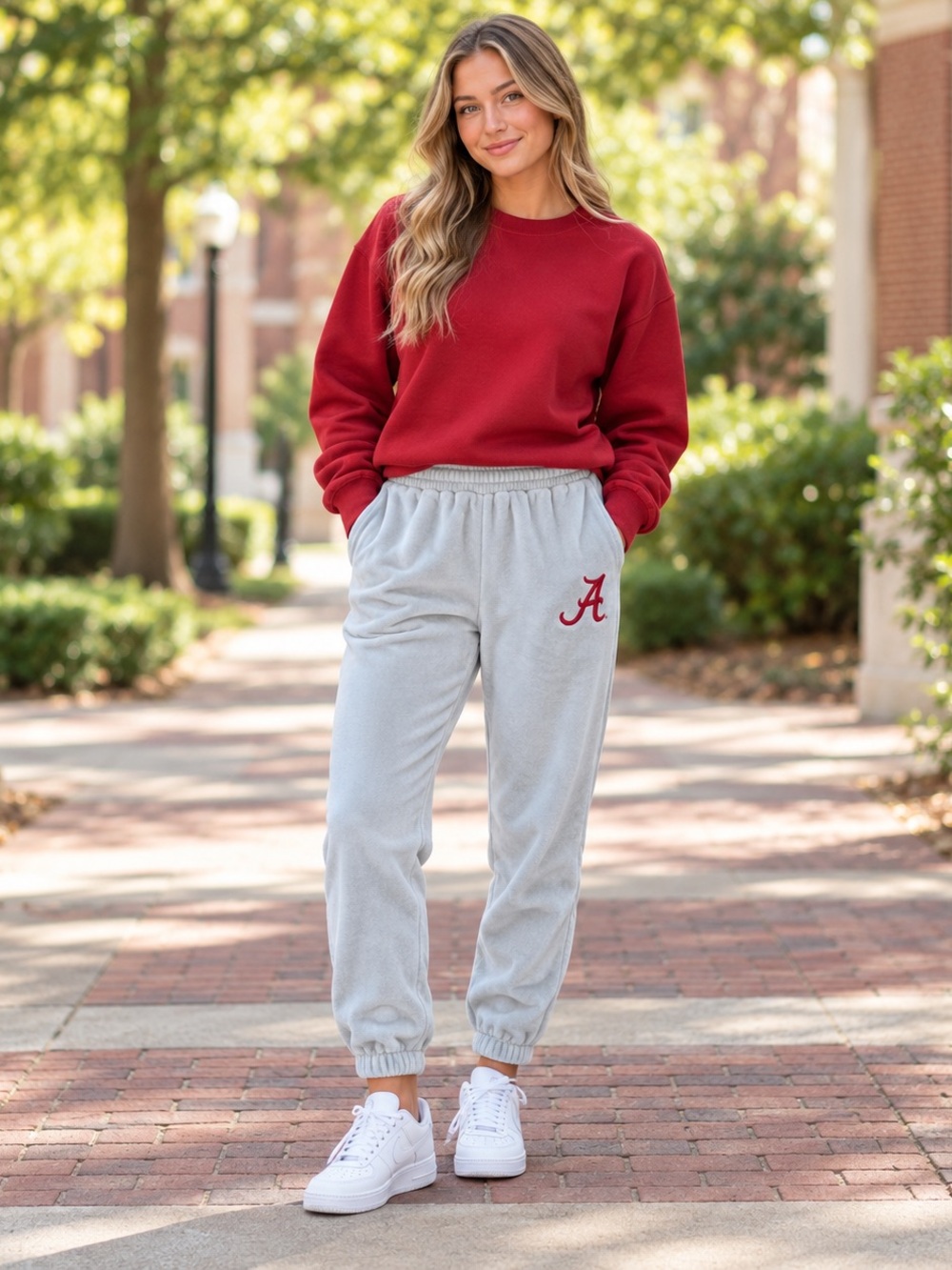 Alabama Crimson Tide Velour Joggers Concepts Sport Large
